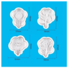 Mix Flower Plunger Cutter Set of 4 Pieces - Image 2