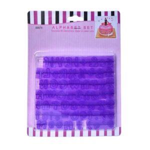 Upper and Lowercase Alphabet With Symbols Cutter 64Pcs Set Plastic