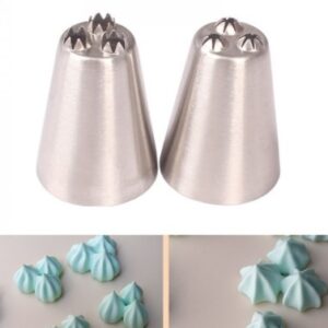 Russian Nozzles Triple Star Icing Tips set of 2 Pcs