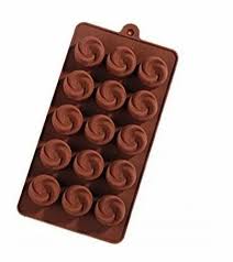 Rose Shape Silicone  Chocolate Mould