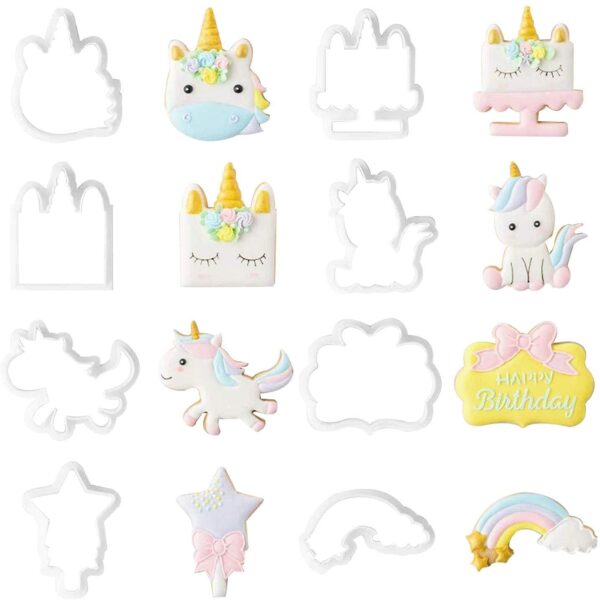 Cutter Unicorn Theme 8 Pcs Set