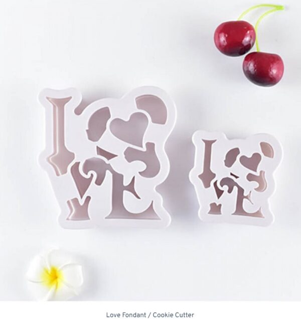 Love fondant / Cookie Cutter-2 Pcs Set