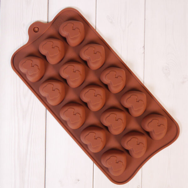 Silicone Heart Kiss Shape chocolate Mold