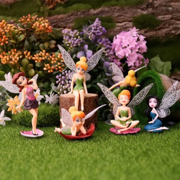Tinkberbell Fairy Doll Miniature Toy (Set of 6)