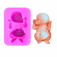 Single Pcs Sleeping Baby Fondant Mould