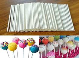 Plastic Lollipop Sticks for Cakesicle Popsicle and Candy (100pcs) - 12.0 Inch