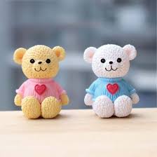 Teddy Bear Miniatures Set of 2
