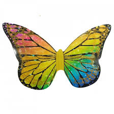 Giant Paper Butterfly Cake Topper- Rainbow