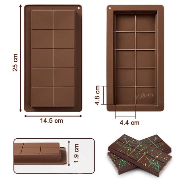 Kunafa Chocolate Mould 10 Cavity Cadbury - Image 2