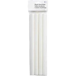 PLASTIC CAKE DOWEL RODS (PACK OF 4)