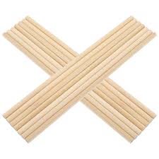 WOODEN CAKE DOWEL RODS (PACK OF 6)