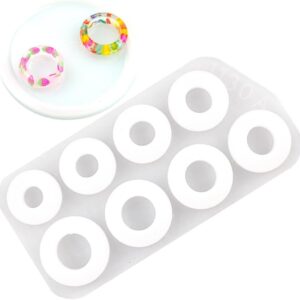 Resin Mold 8-Cavity Ring Silicone 15cm x 7.4cm...