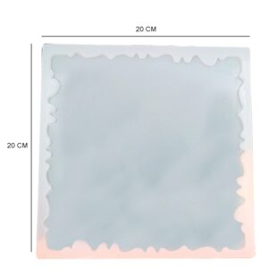 8" Square Multipurpose Silicone Casting Mold for Coasters, DIY, Epoxy Resin, Frames