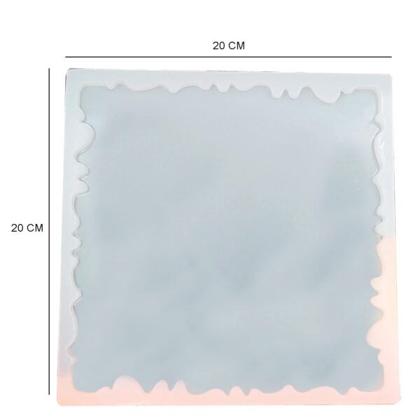 8" Square Multipurpose Silicone Casting Mold for Coasters, DIY, Epoxy Resin, Frames